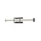 Z-Lite Harrison Vanity, 1-Light, 25 In.W x 4 In.L x 4.75 In.H, Matte Black/Frosted 1011-25W-MB-LED - alternate 1
